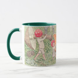 Caneca Mushroom Fairytale Elsa Beskow Mug personalizado
