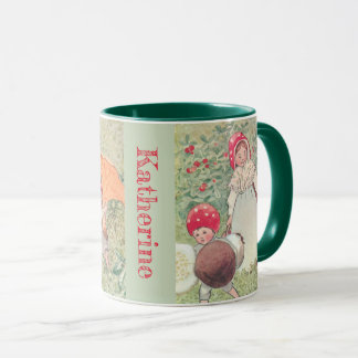 Caneca Mushroom Fairytale Elsa Beskow Mug personalizado