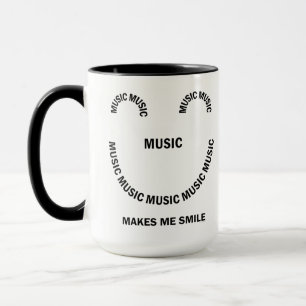 Caneca Music Smile Mug