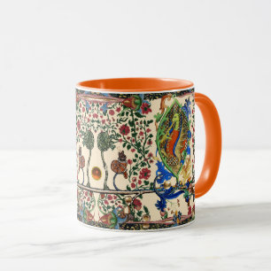 CANECA MÚSICA BESTIÁRIA MEDIEVAL ESTRANHA,DRAGON JOGANDO