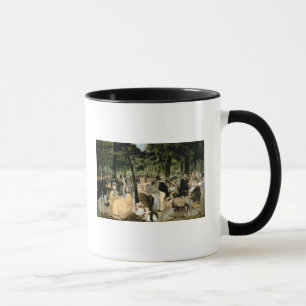 Caneca Música nos jardins de Tuileries, 1862 de Manet