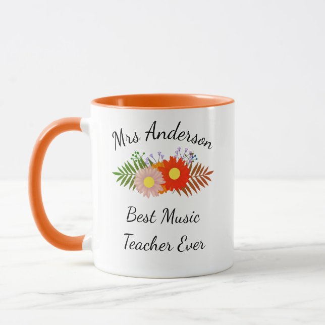 Caneca Música Professora Mug - Presentes de Professores d (Esquerda)