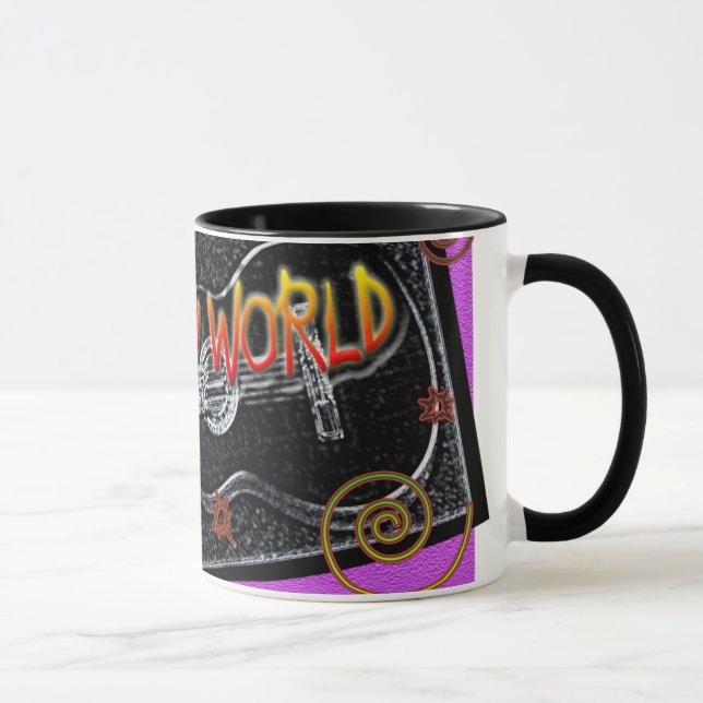 Caneca Música "Rock my world" (Direita)