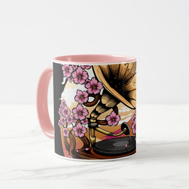 Caneca Musical de Cherry Blossom (Frente Esquerda)