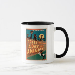 Caneca Musical de gatos e cães "A Day and a Night"