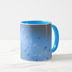 Caneca Musical Notes Blue Moon