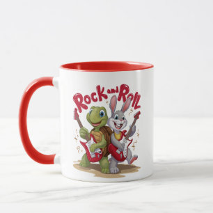 Caneca Musical Réptil and Hare Rock Out Roll