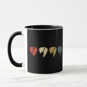 Caneca Músico assistente do tocador de guitarra retrô-ven