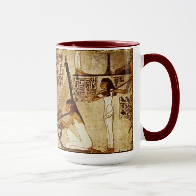 Caneca Músicos de Akhnaton - Mug de História Egípcia (Direita)