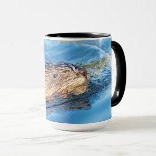 Caneca Muskrat na Reserva Ecológica de Vassar Fazenda
