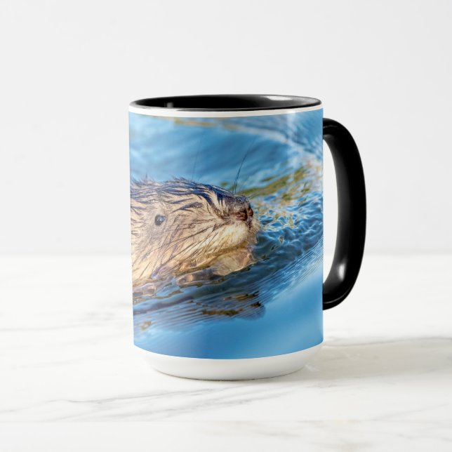 Caneca Muskrat na Reserva Ecológica de Vassar Fazenda (Frente Esquerda)