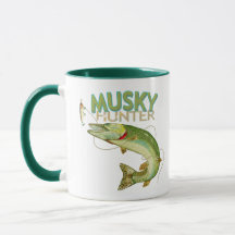 Musky Hunter Pescador Trendy Design Café