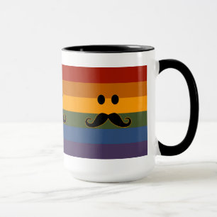 Caneca Mustache Pride personalizado - escolha o estilo