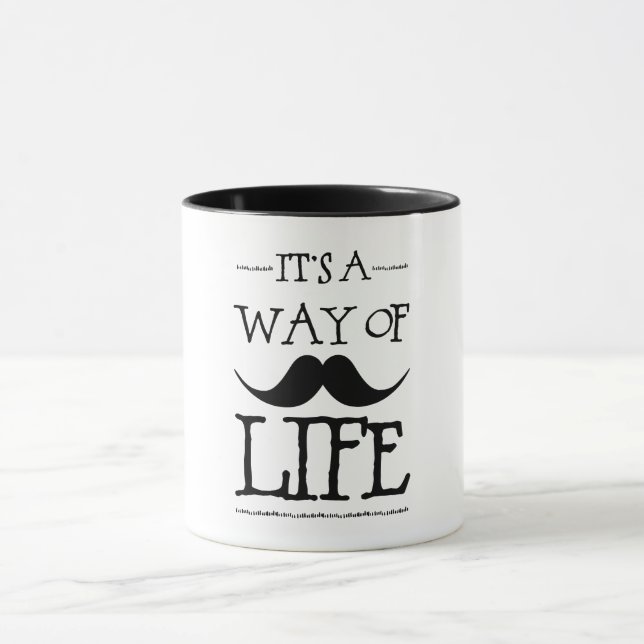 Caneca Mustache Way of Life (Centro)