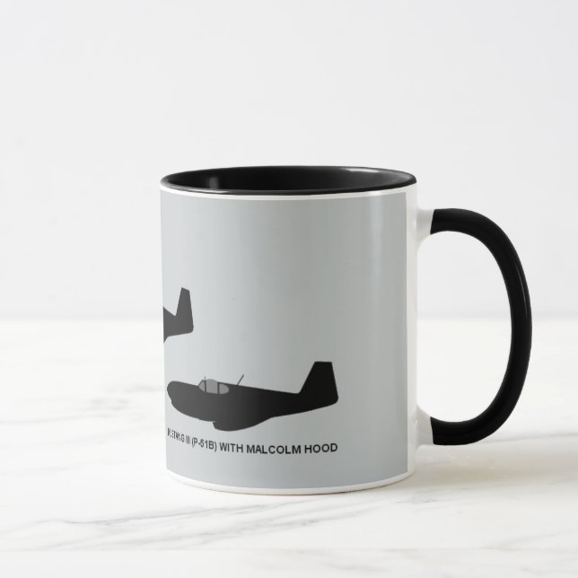 Caneca Mustang P-51 norte-americano da segunda guerra (Direita)
