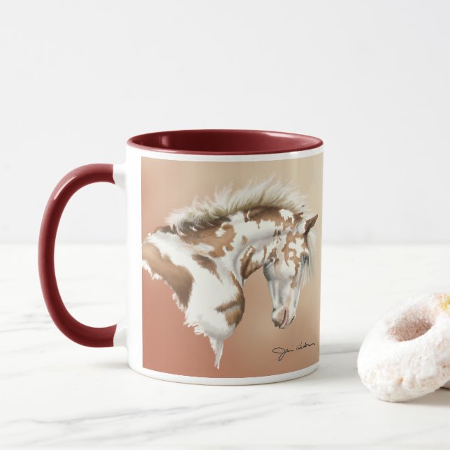 Caneca Mustang Wild Ampliou Mug de Bebida (Com Donut)