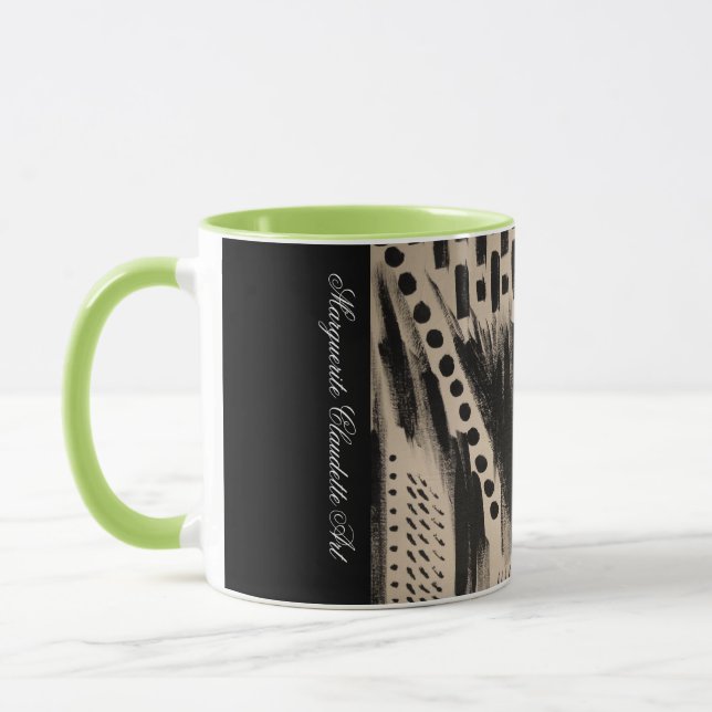 Caneca Muzes with Mar Abstract Mug (Esquerda)
