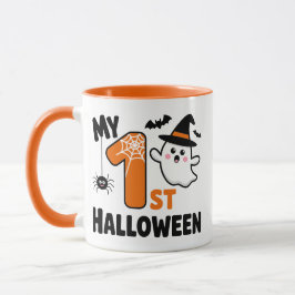 Caneca My 1st Halloween Cute Ghost Baby Bodysuit