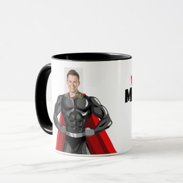 Caneca My Dad My Hero Funny (Frente Esquerda)