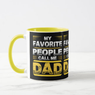 Caneca My Favorite People Call Me Dad Vintage Triple Desi