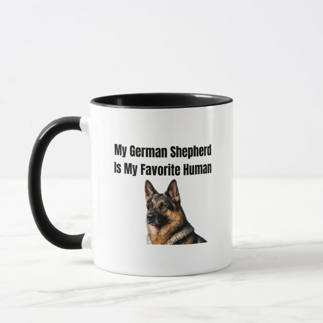 Caneca My German Shepherd Is My Favorite Human (Esquerda)