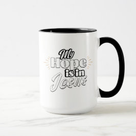 Caneca My Hope is in Jesus Inspirational 