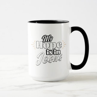 Caneca My Hope is in Jesus Inspirational 