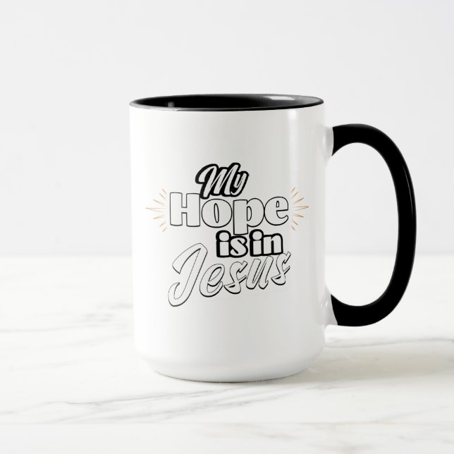 Caneca My Hope is in Jesus Inspirational  (Direita)