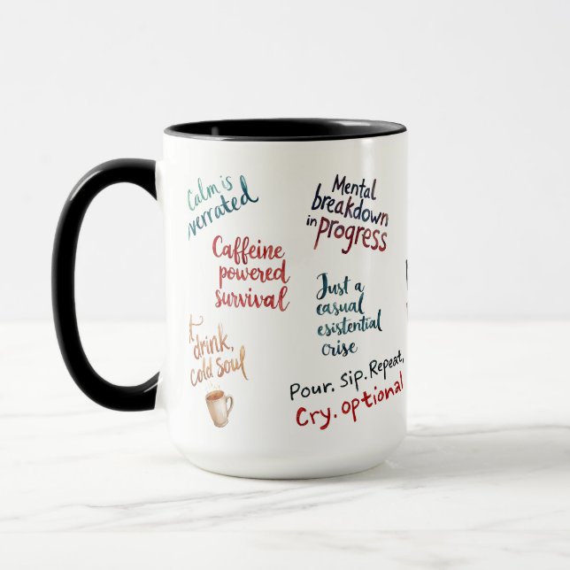 Caneca My Mental Breakdown Cup: A Relatable Design (Esquerda)