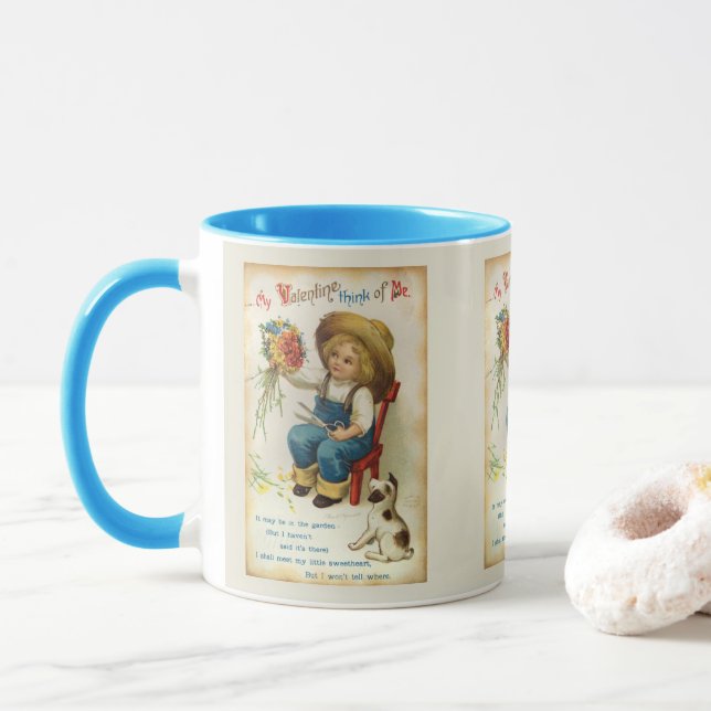 Caneca My Valentine Think Of Me (Com Donut)