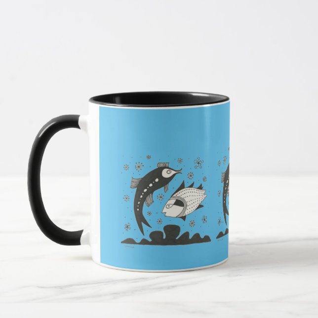 Caneca Mycenaea Grego Inspirou Molho Azul (Esquerda)