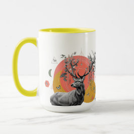 Caneca Mystic Deer Collage