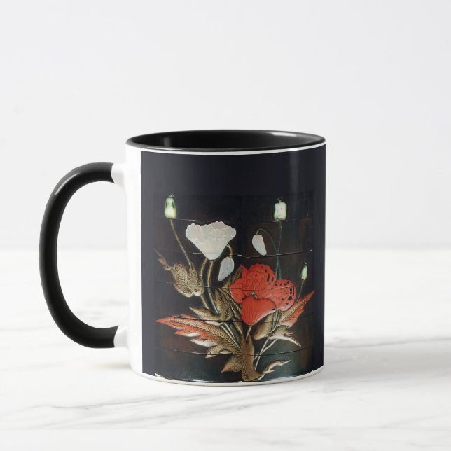 Caneca Mystic Japanese Floral Night Art – Elegant Botanic (Esquerda)