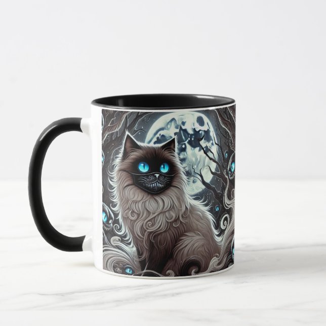 Caneca Mystic Moon Cat - Enchanted Black Cat mug (Esquerda)