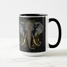 Mystical Elephant Watercolor Mug