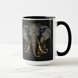 Caneca Mystical Elephant Watercolor Mug