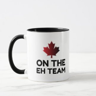 Caneca Na Equipe Eh Canada Engraçado