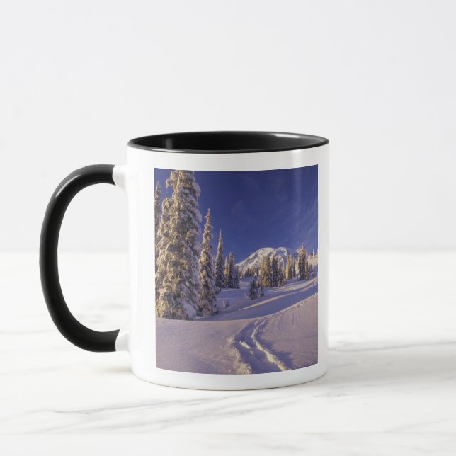 Caneca NA, EUA, Washington, Mt. Rainier NP, Neve (Esquerda)
