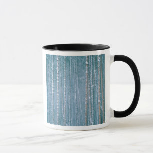 Caneca NA, EUA, WY. Cena de inverno nevado entre