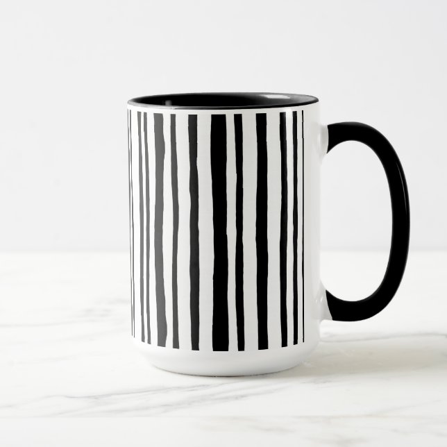 Caneca Na Floresta, RInger Mug preto (Direita)