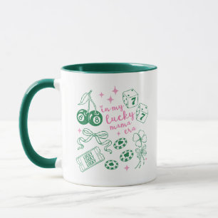 Caneca Na Minha Era da Mamãe Sortuda Dia de São Patrício