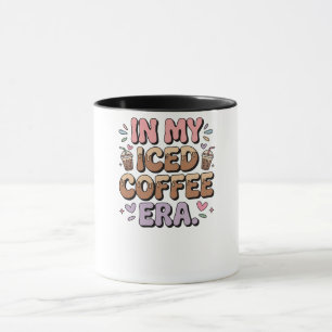 Caneca Na Minha Era do Café Gelado Camiseta de Manga Long