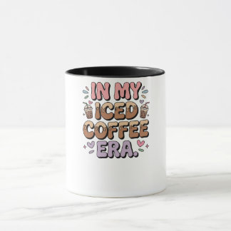 Caneca Na Minha Era do Café Gelado Camiseta de Manga Long