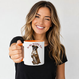 Caneca Na Minha Era Não Funny Boxer Cão Atitude