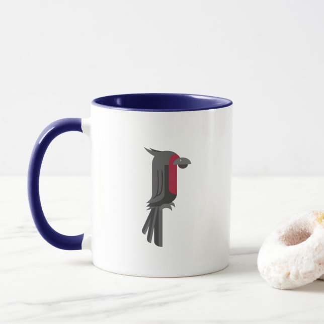 Caneca Na moda Black Palm Cockatoo (Com Donut)