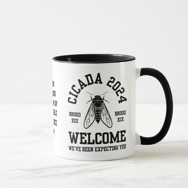 Caneca Na moda CICADA 2024 Broods WELCOME Souvenir (Direita)