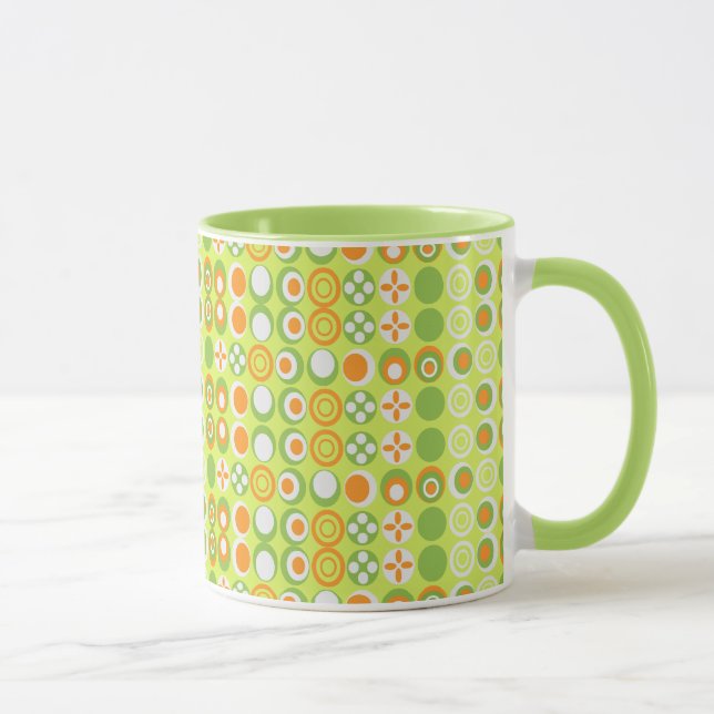 Caneca Na moda círculo Ringer MugMug (Direita)