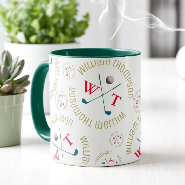 Caneca Na moda Coffee Mug para Golfer (logótipo) (Criador carregado)