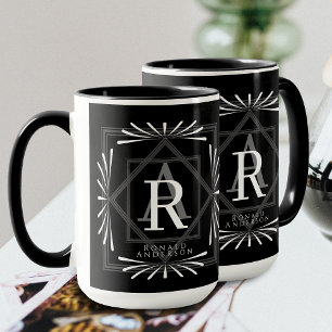Caneca Na moda Frame Black Monographic Mug