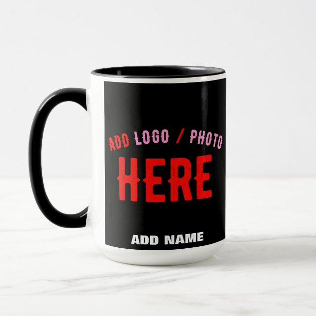 CANECA NA MODA MODERNO PERSONALIZÁVEL NEGRO VERIFICADO CO (Esquerda)